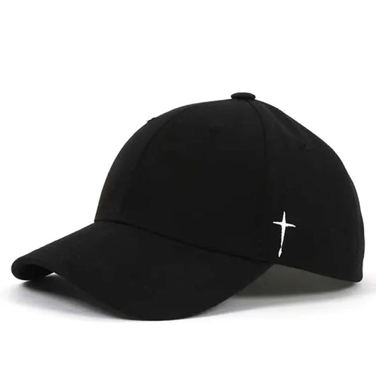 Simple Cross Water Drop Embroidery Baseball Caps Spring and Autumn Outdoor Adjustable Casual Hat