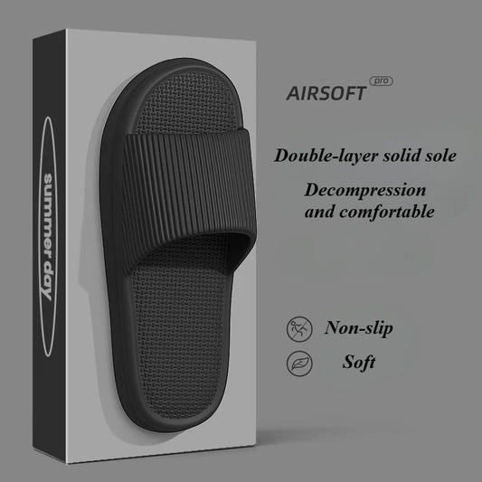 Brand Couple Home Simple Slippers EVA Soft Sole Light Slippers Bathroom Non-Slip Slides Men'S Outdoor Sandals Zapatillas De Casa