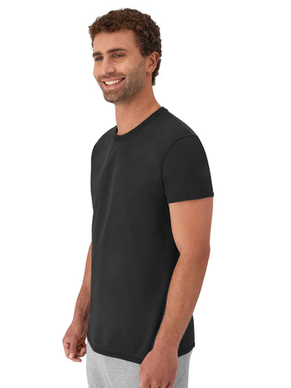 Elevate Your Essentials: Men's ComfortSoft Assorted Crew Neck Undershirts Value Pack - 6 Count