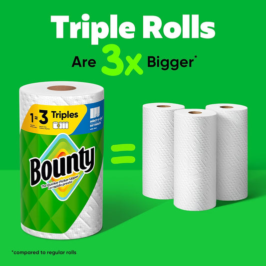 Select-A-Size Paper Towels, White, 8 Triple Rolls = 24 Regular Rolls