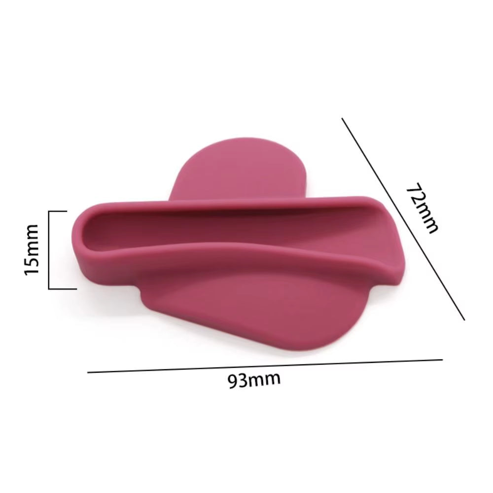 Heart Shaped Mobile Phone Case Phone Lipstick Holder Soft Silicone Protective Case Women Girl Lip Glaze Back Stick Holder