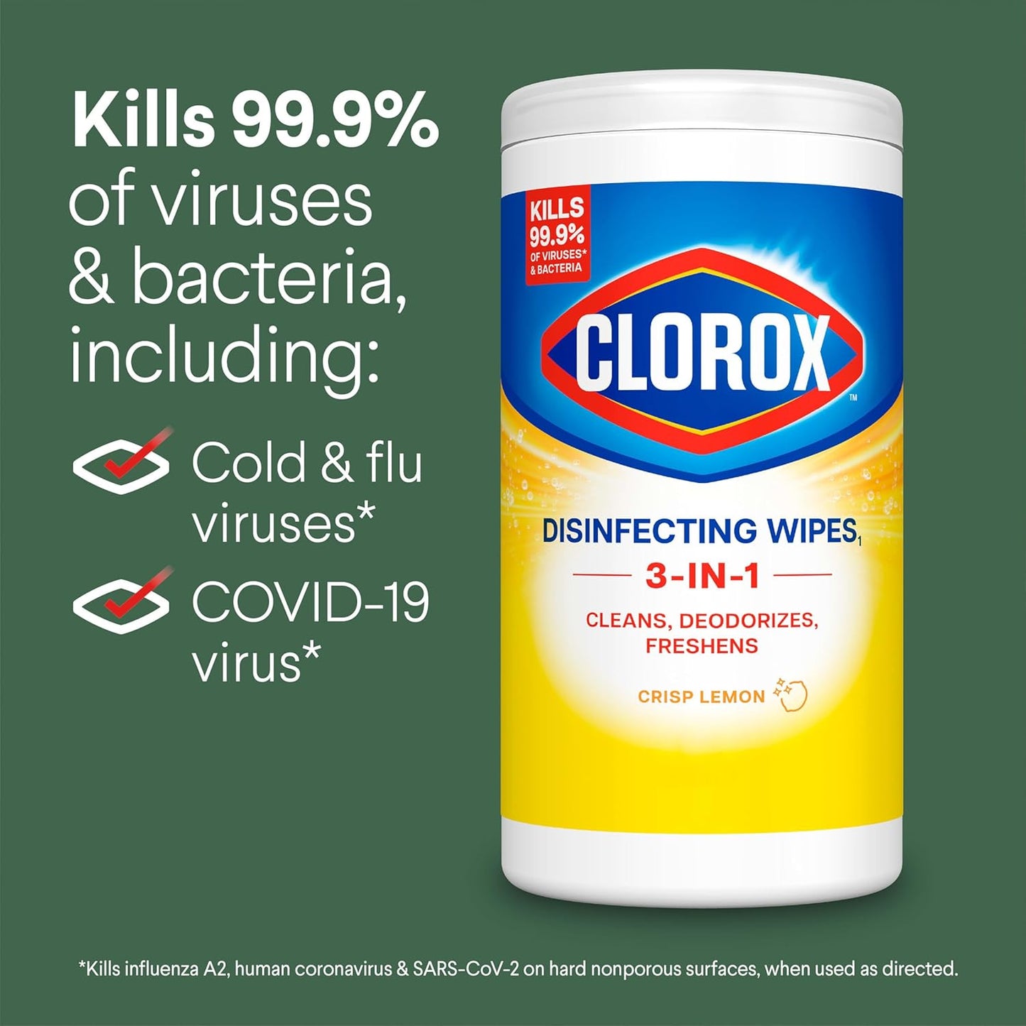 Clorox Disinfecting Wipes Variety Pack - 75 Count Each, 3 Canisters of Fresh & Citrus Scents for Ultimate Cleanliness