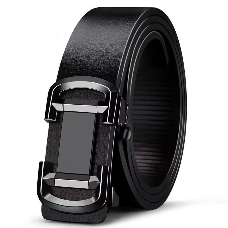 Luxury Leather Belt for Men Metal Automatic Buckle