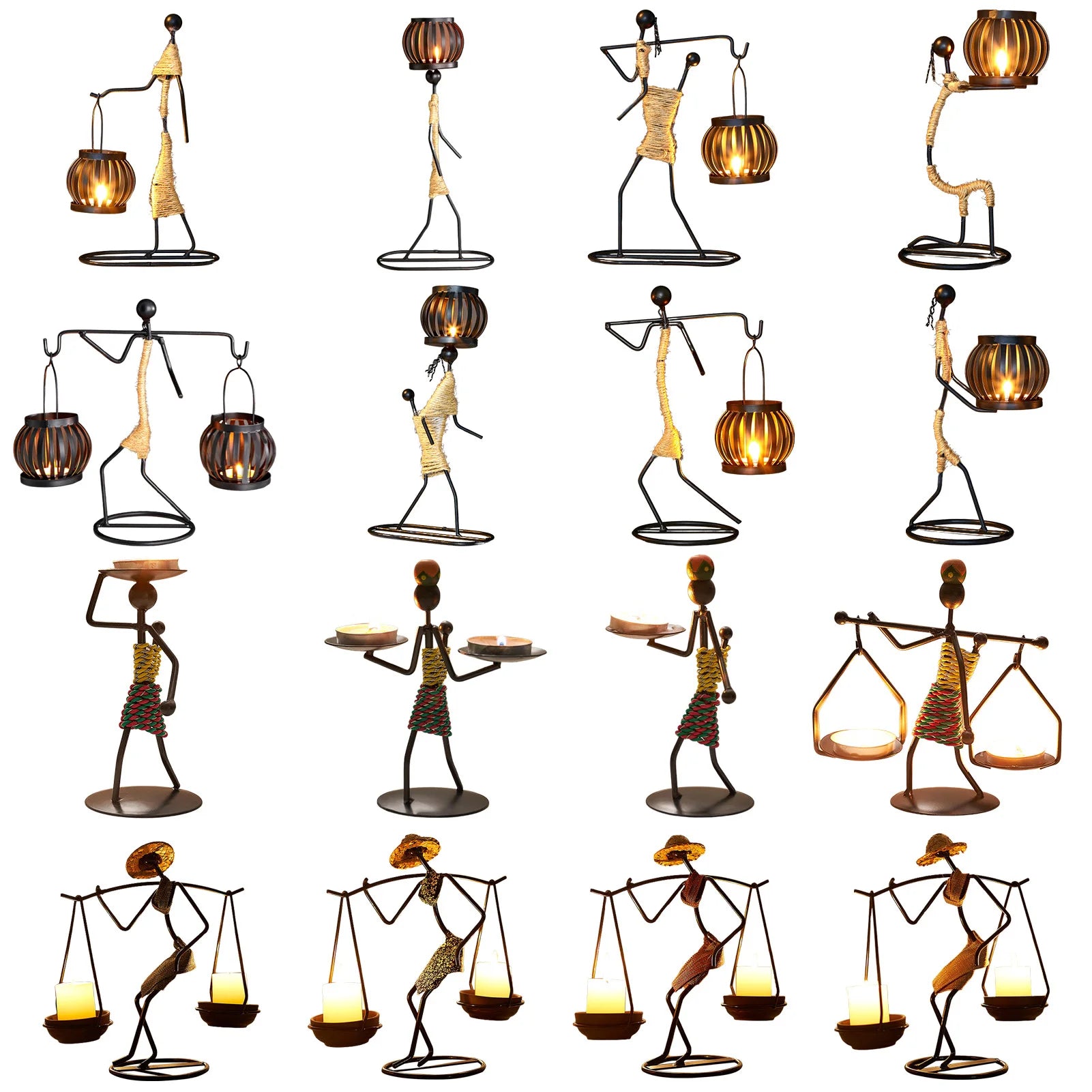 Metal Candle Holder for Candles Decorative