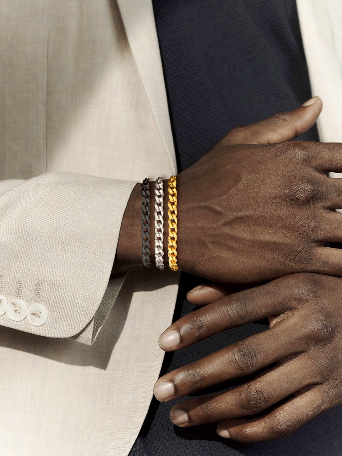 Men's 6MM Stainless Steel Cuban Curb Chain Bracelet - 7.5 Inch Silver Jewelry