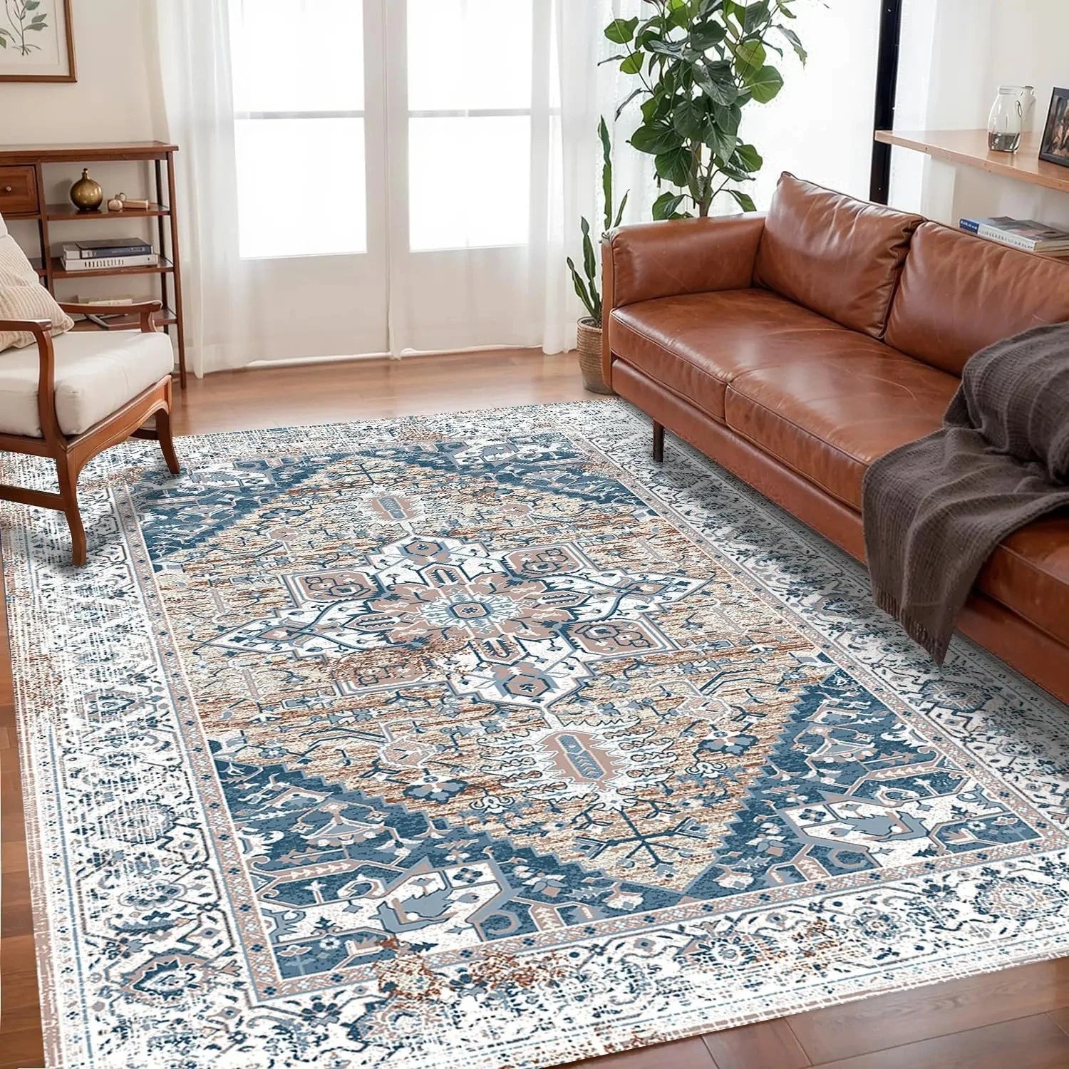 Bohemian Crystal Velvet anti Slip Carpet for Living Room ,Floor Bedroom Big Size Rugs, Sofa Mats, Study,Home Decoration