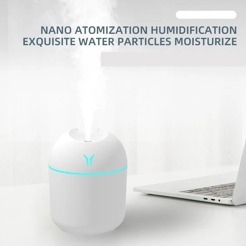 Revitalize Your Space with the 250ML USB Mini Air Humidifier - Aromatherapy Essential Oil Diffuser for Home and Car