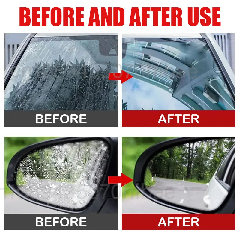 Transform Your Drive with Our Car Glass Anti-Rain Water Spray - Ultimate Hydrophobic Waterproof Agent for Clear Visibility!