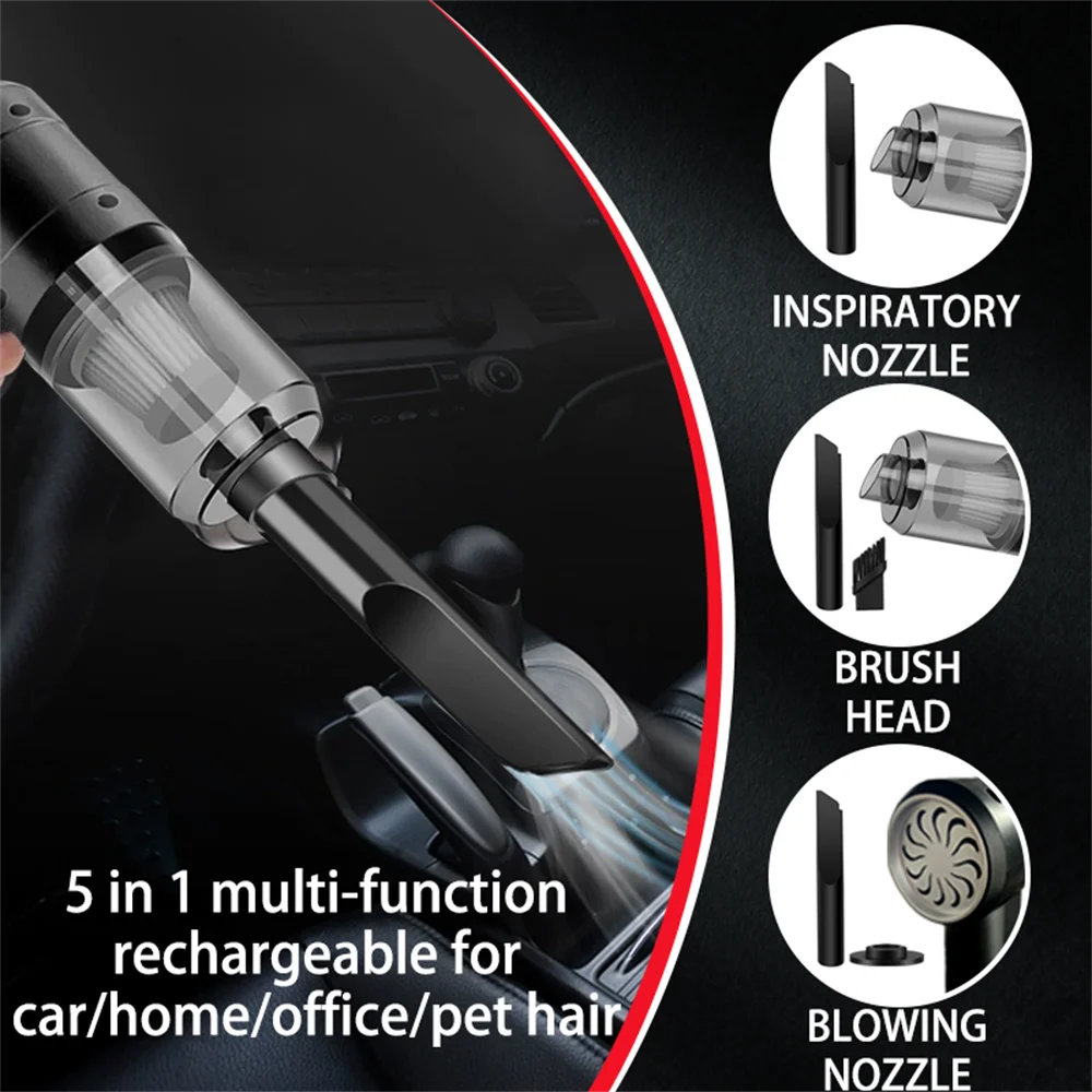 Portable Small Vacuum Cleaner for Multi Purpose Vehicles Small Household Pump Handheld Car Vacuum Cleaner