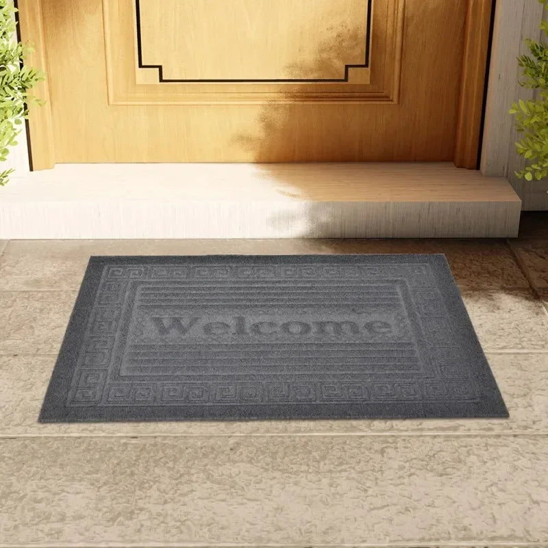 Dust-Proof Entrance Welcome Mat Comfortable anti Slip Entrance Carpet Autumn and Winter Door Mat High Flow Area Shoe Scraper H