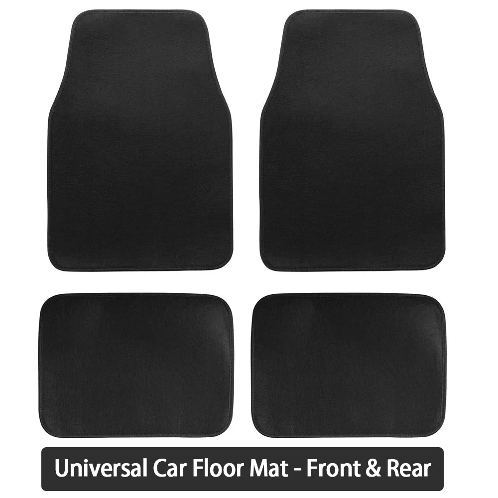 Upgrade Your Ride with Universal All-Weather Car Floor Mats - Front & Rear Protection for SUVs, Sedans, and Vans!