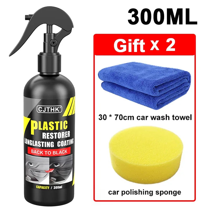 Revitalize Your Car's Appearance with Our Longlasting Back to Black Plastic Restorer & Leather Renovator