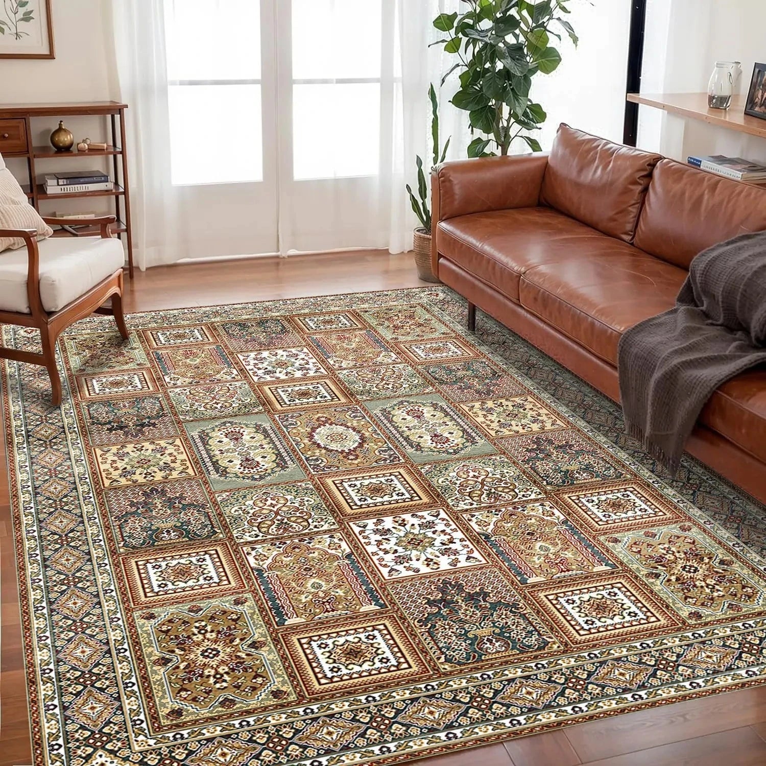 Bohemian Crystal Velvet anti Slip Carpet for Living Room ,Floor Bedroom Big Size Rugs, Sofa Mats, Study,Home Decoration