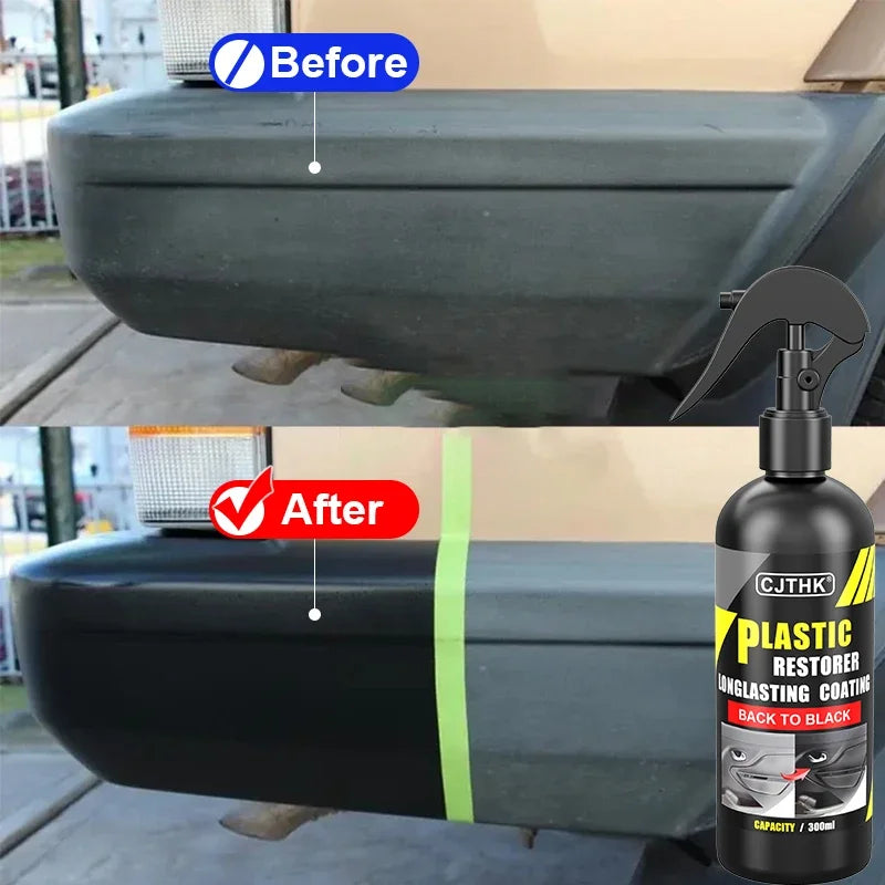 Revitalize Your Car's Appearance with Our Longlasting Back to Black Plastic Restorer & Leather Renovator