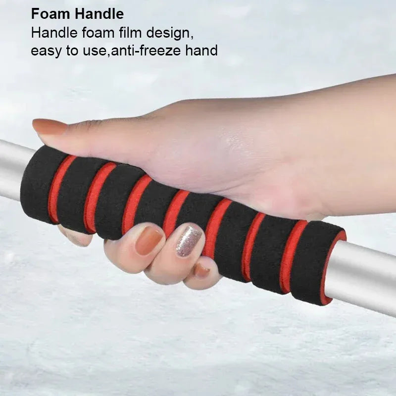 Winter Ready: Extendable Snow Shovel & Ice Scraper Brush for Effortless Car Maintenance