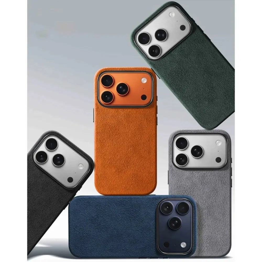Elevate Your Style with the Hellopie Magnetic Soft Case for iPhone 17 Pro Max - Luxury Alcantara, Anti-Slip & Magsafe Compatible