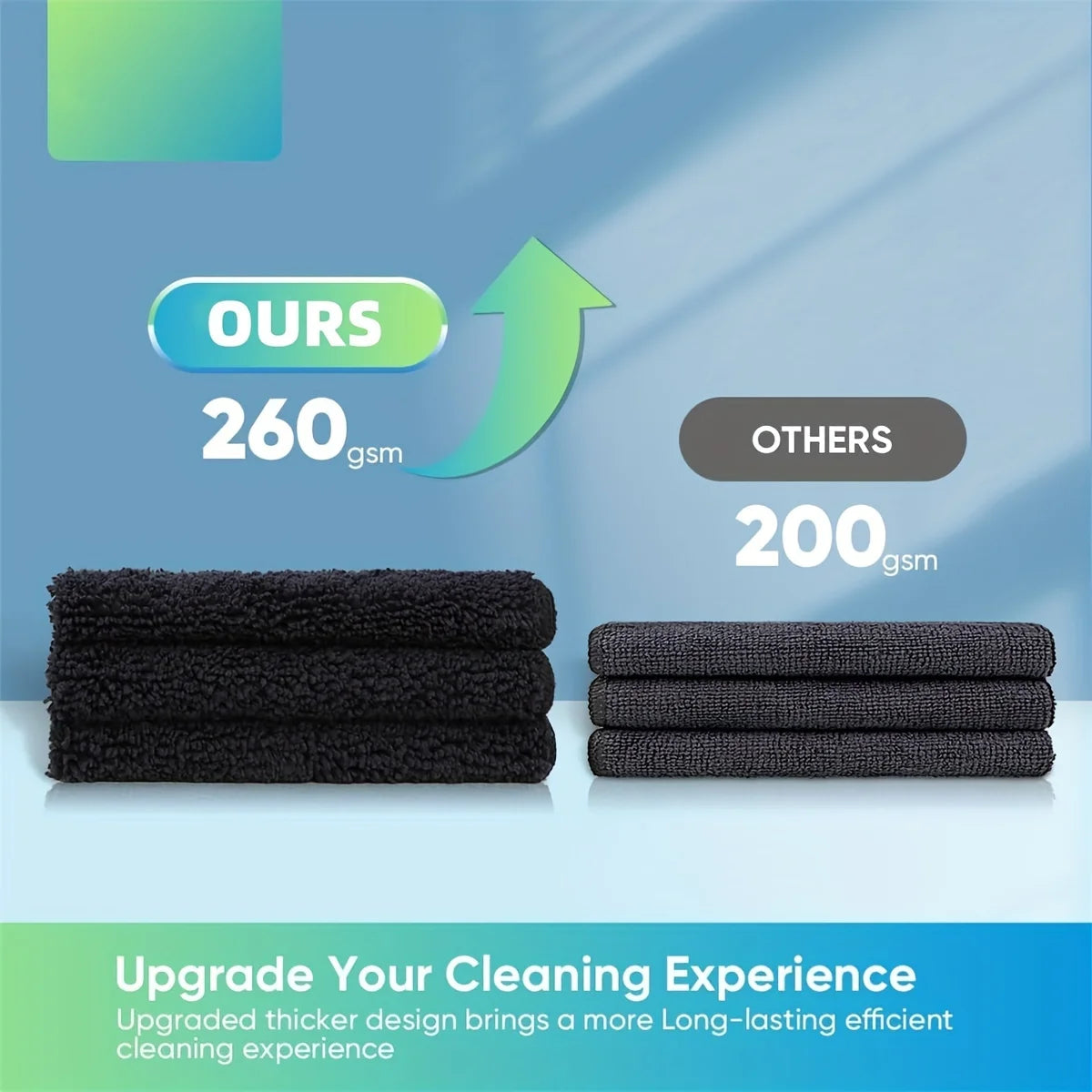 5/10/20/50/100Pcs Super Soft Black Car Wipes Scouring Cloth Set Quick Dry Absorbent Microfiber Cloth
