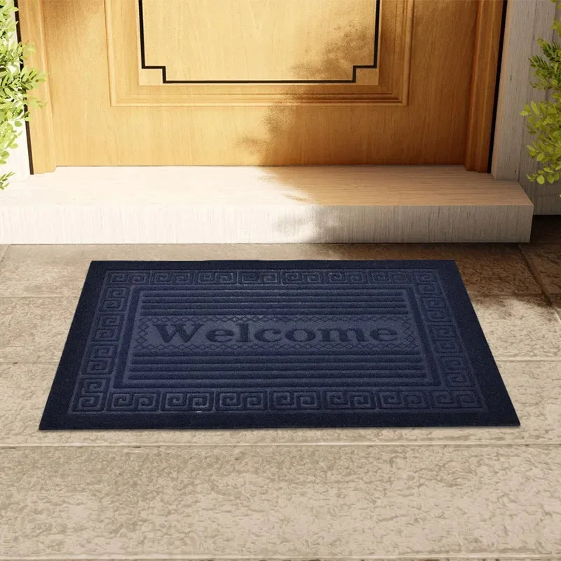 Dust-Proof Entrance Welcome Mat Comfortable anti Slip Entrance Carpet Autumn and Winter Door Mat High Flow Area Shoe Scraper H