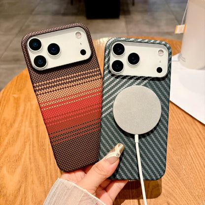 Elevate Your Style with the Luxury Carbon Fiber Texture MagSafe Magnetic Phone Case for iPhone 17 Pro Max/17/Air/17 Pro