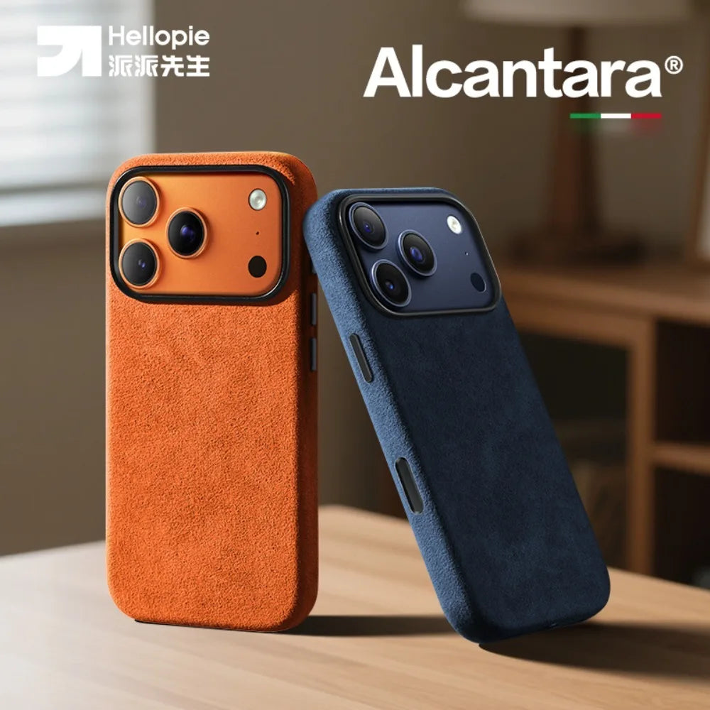 Elevate Your Style with the Hellopie Magnetic Soft Case for iPhone 17 Pro Max - Luxury Alcantara, Anti-Slip & Magsafe Compatible