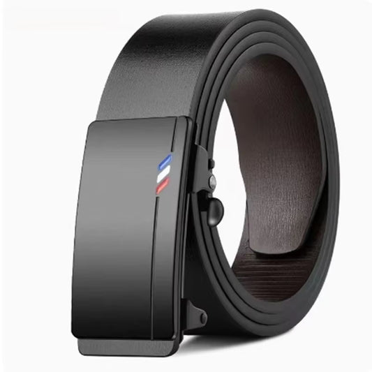 Luxury Leather Belt for Men Metal Automatic Buckle