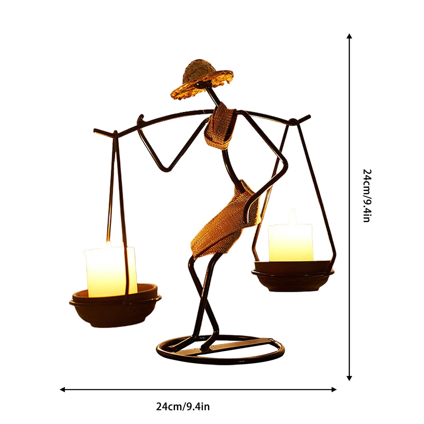 Metal Candle Holder for Candles Decorative