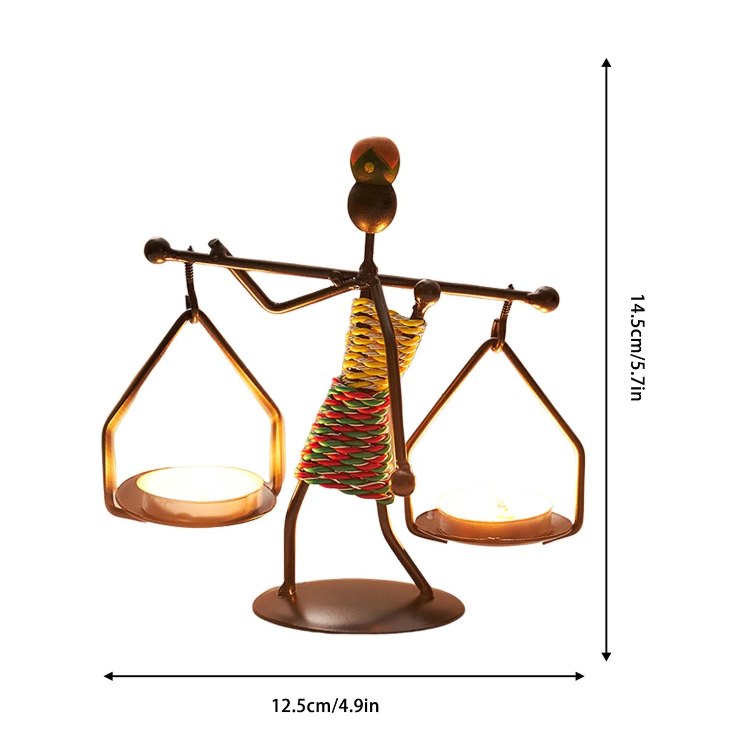 Metal Candle Holder for Candles Decorative