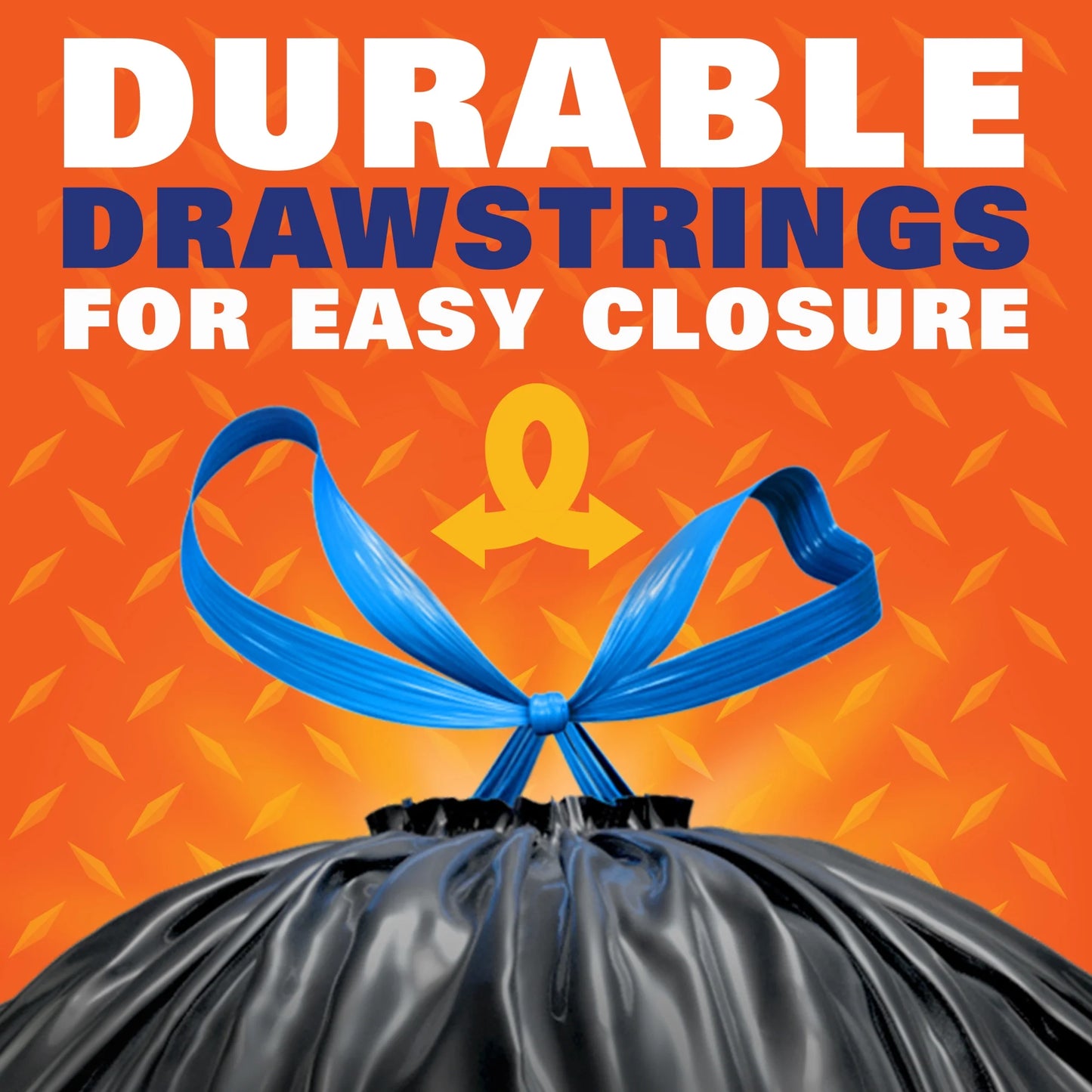 Strong 30-Gallon Large Trash Bags, Black, 40 Count, Made with 20% Post-Consumer Recycled Materials