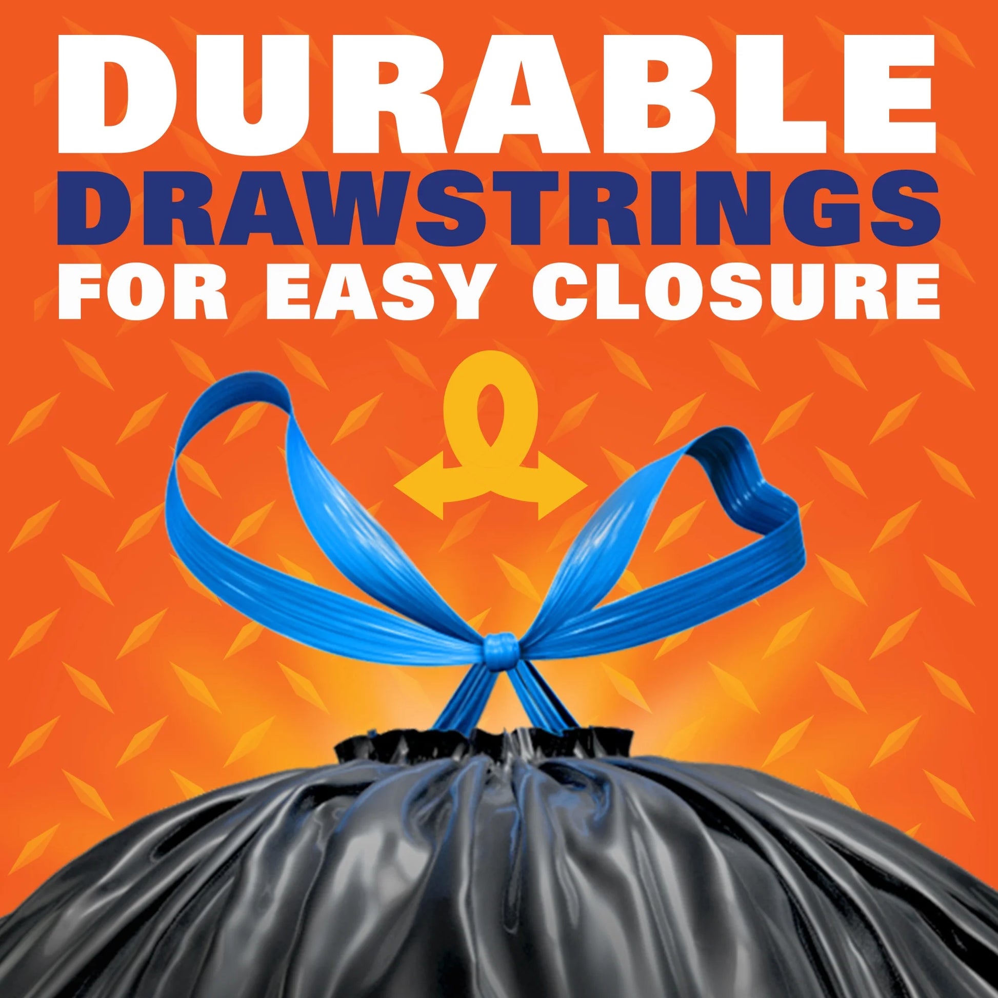 Strong 30-Gallon Large Trash Bags, Black, 40 Count, Made with 20% Post-Consumer Recycled Materials