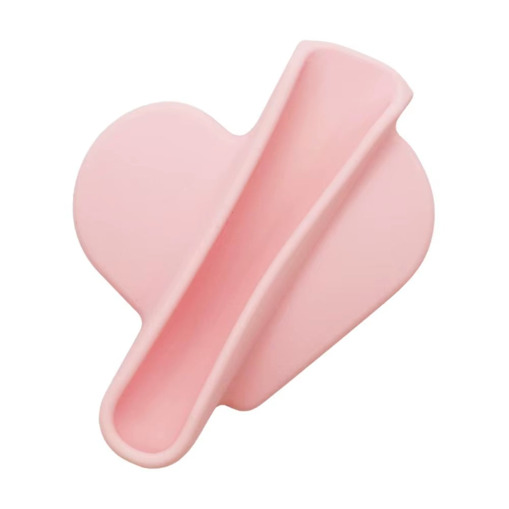 Heart Shaped Mobile Phone Case Phone Lipstick Holder Soft Silicone Protective Case Women Girl Lip Glaze Back Stick Holder